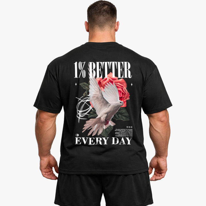 1% Better Oversized (Backprint) Shirt