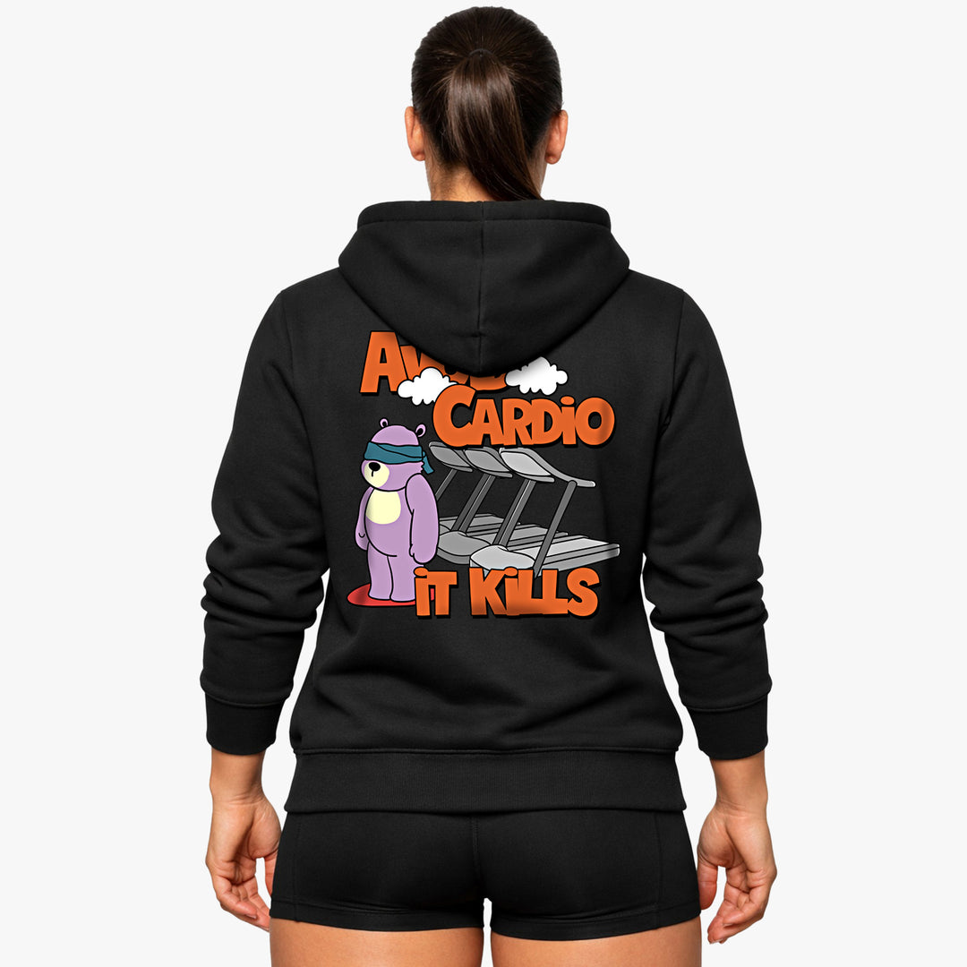 Evite la sudadera con capucha Cardio (Backprint)