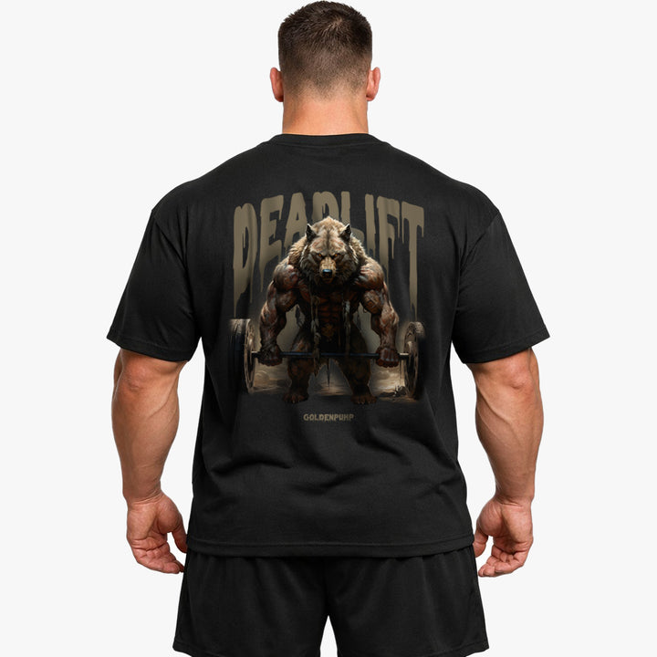 Deadlift Wolf (Backprint) Oversized Shirt