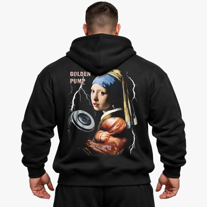 Dumbbell Girl (Backprint) Oversized Hoodie