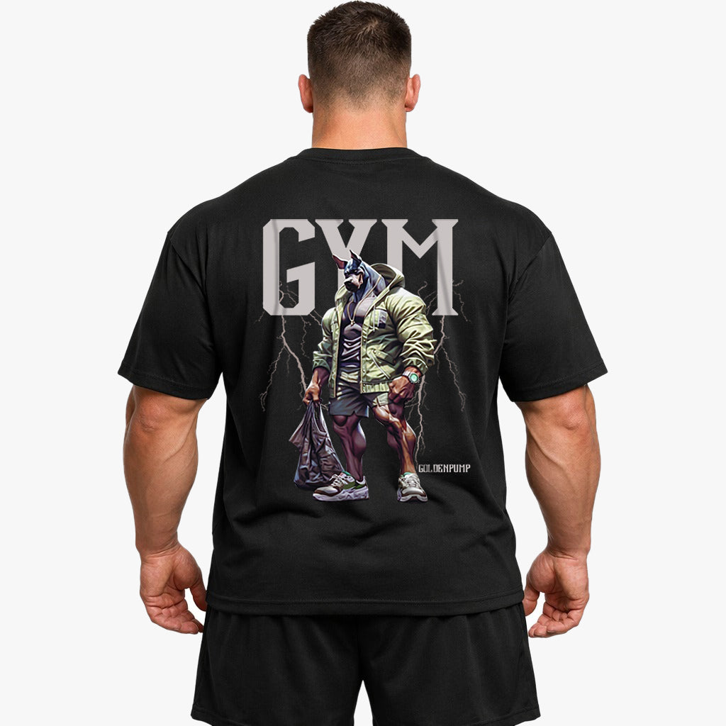 Gym-dog (Backprint) Oversized Shirt