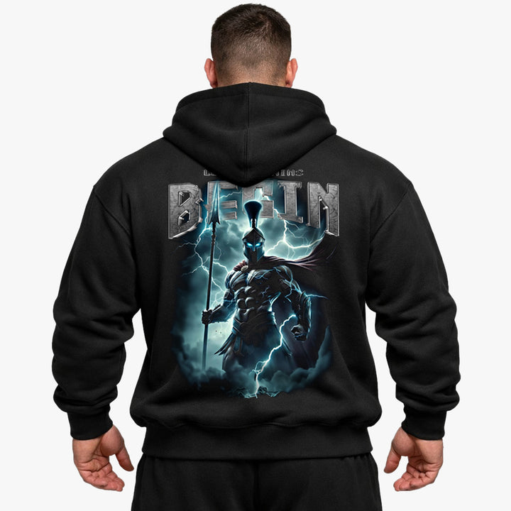 Let the gains begin Oversized (Backprint) Hoodie