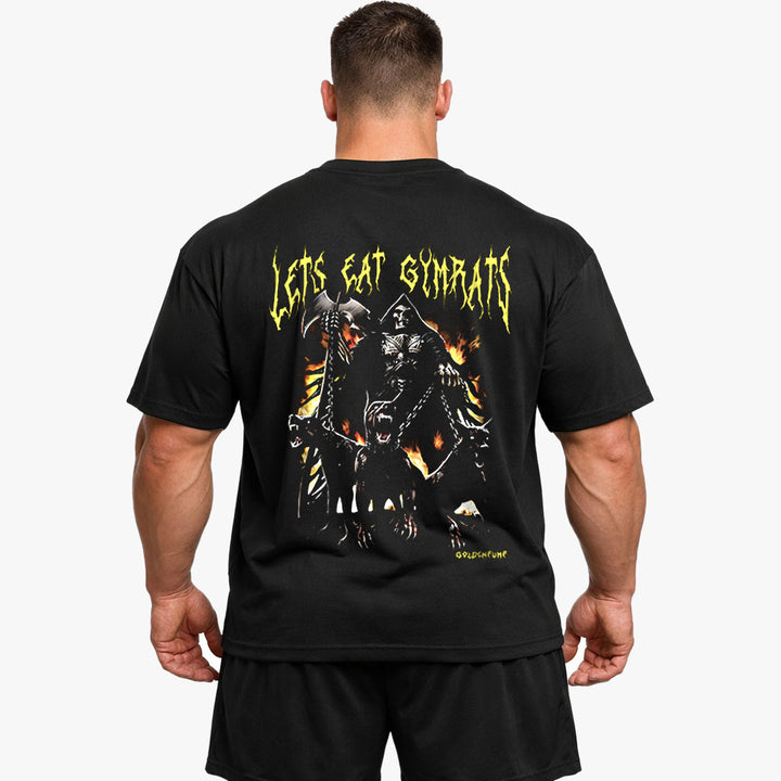 Lets eat gymrats Oversized (Backprint) Shirt