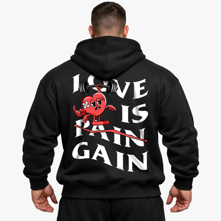 Love is Gain Oversized (rugafdruk) hoodie