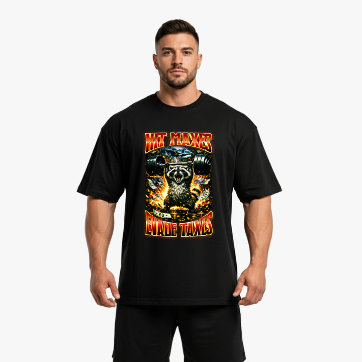 Hit Maxes Evade Taxes Oversized  Shirt