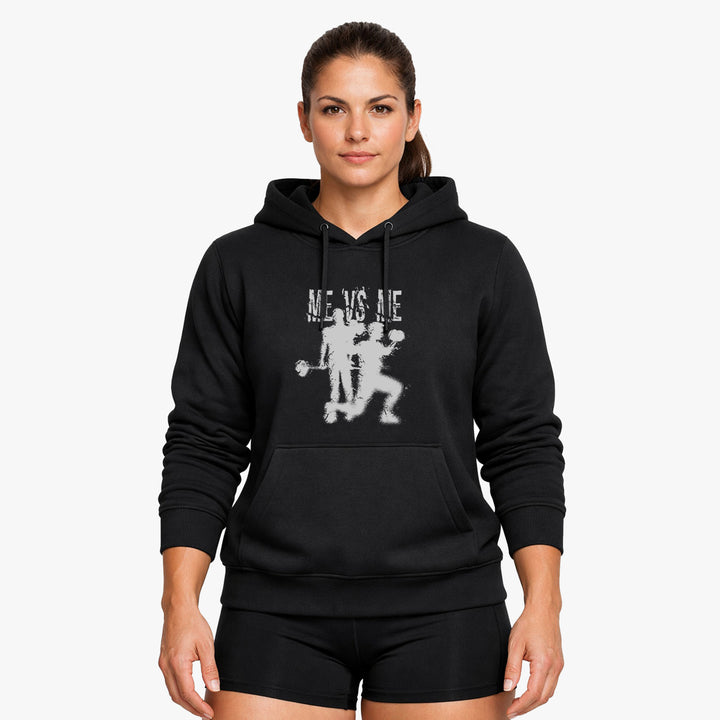 Me vs Me Hoodie - Mit Taschendruck