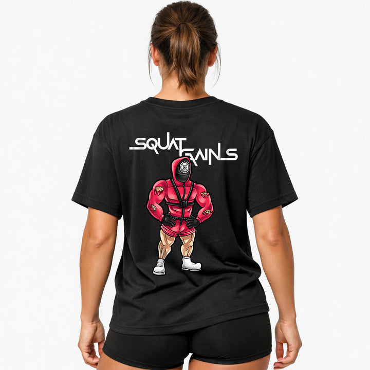 Squat Gains (Backprint) Oversized Shirt