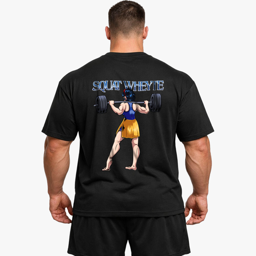 Squat Wheyte (Backprint) Oversized Shirt
