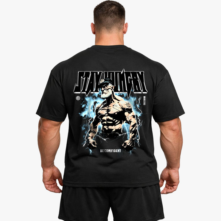 Stay Hungry Oversized (Backprint) Shirt