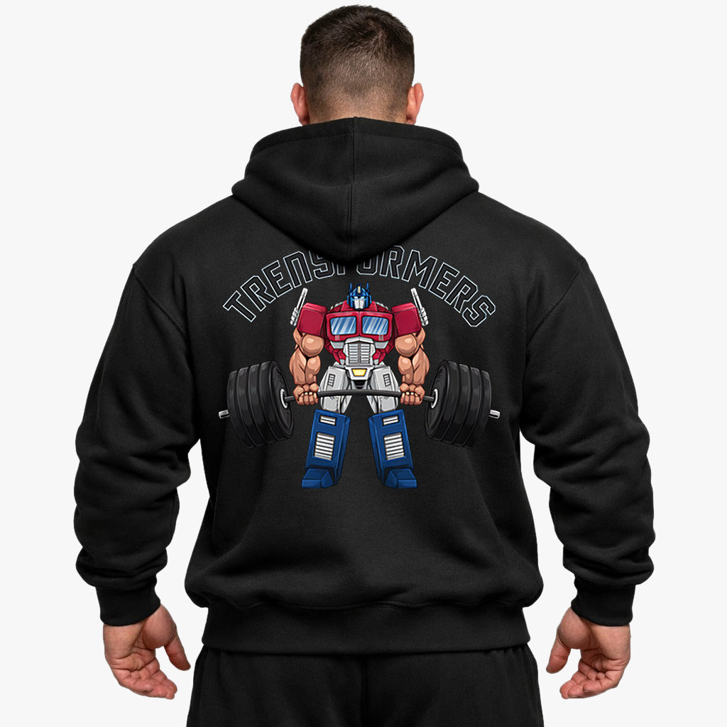 Sudadera con capucha extragrande (impresión trasera) de Transformers