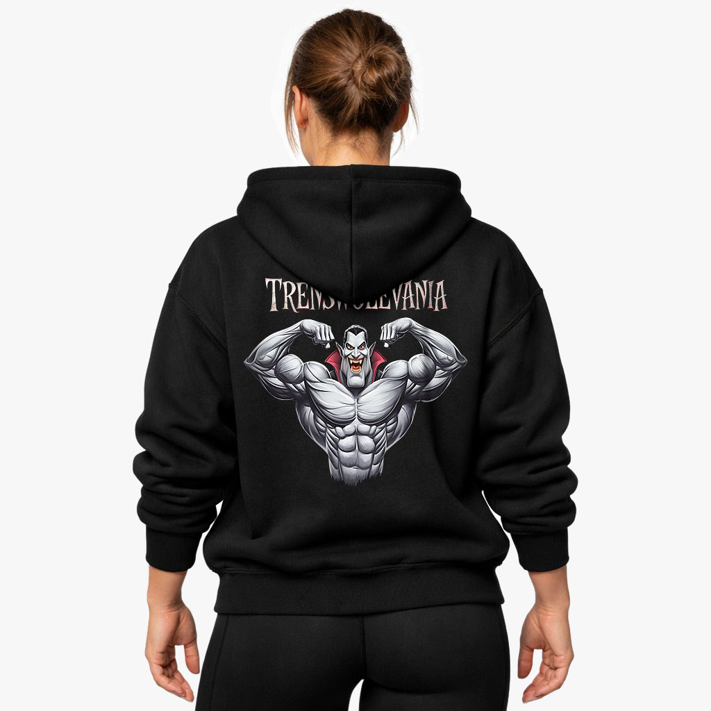 Transylvania oversized hoodie (print op de achterkant).