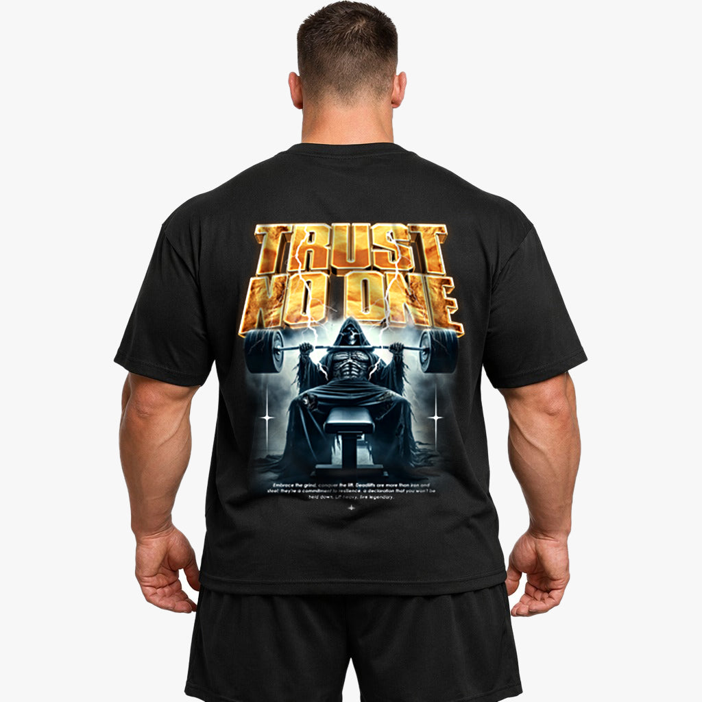 Trust no one (Backprint) Oversized Shirt