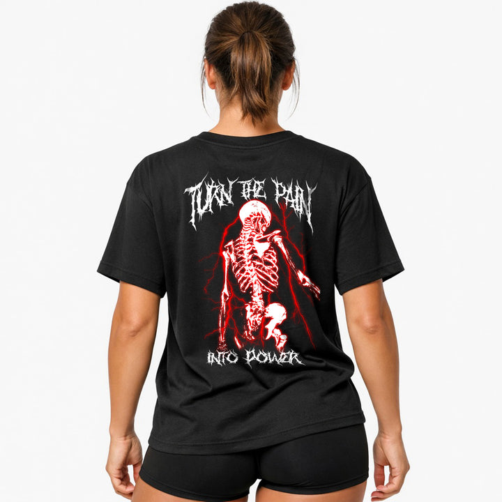 Turn the pain into power (Backprint) Oversize Blast