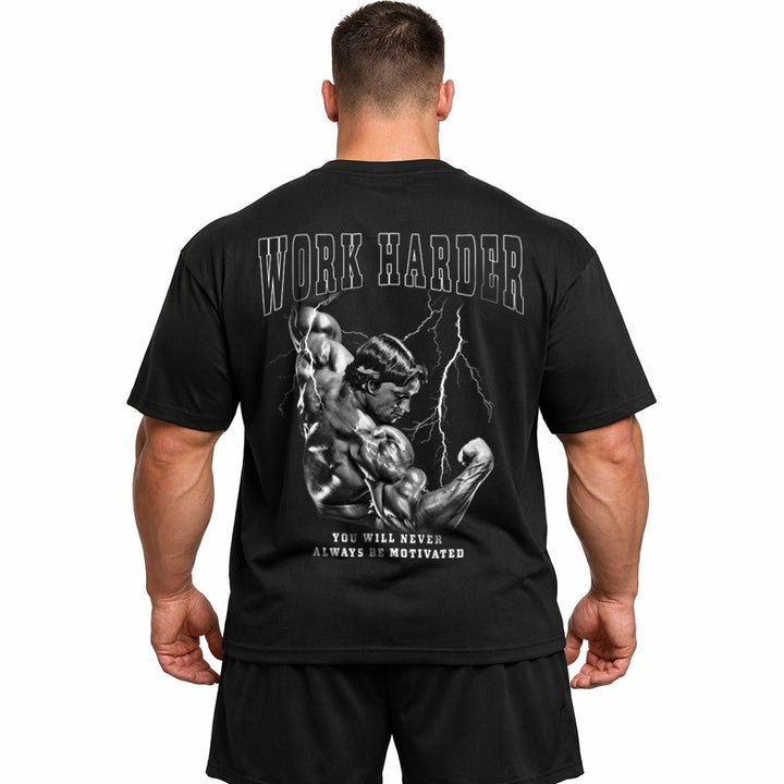 Work harder (Backprint) Oversize Blast
