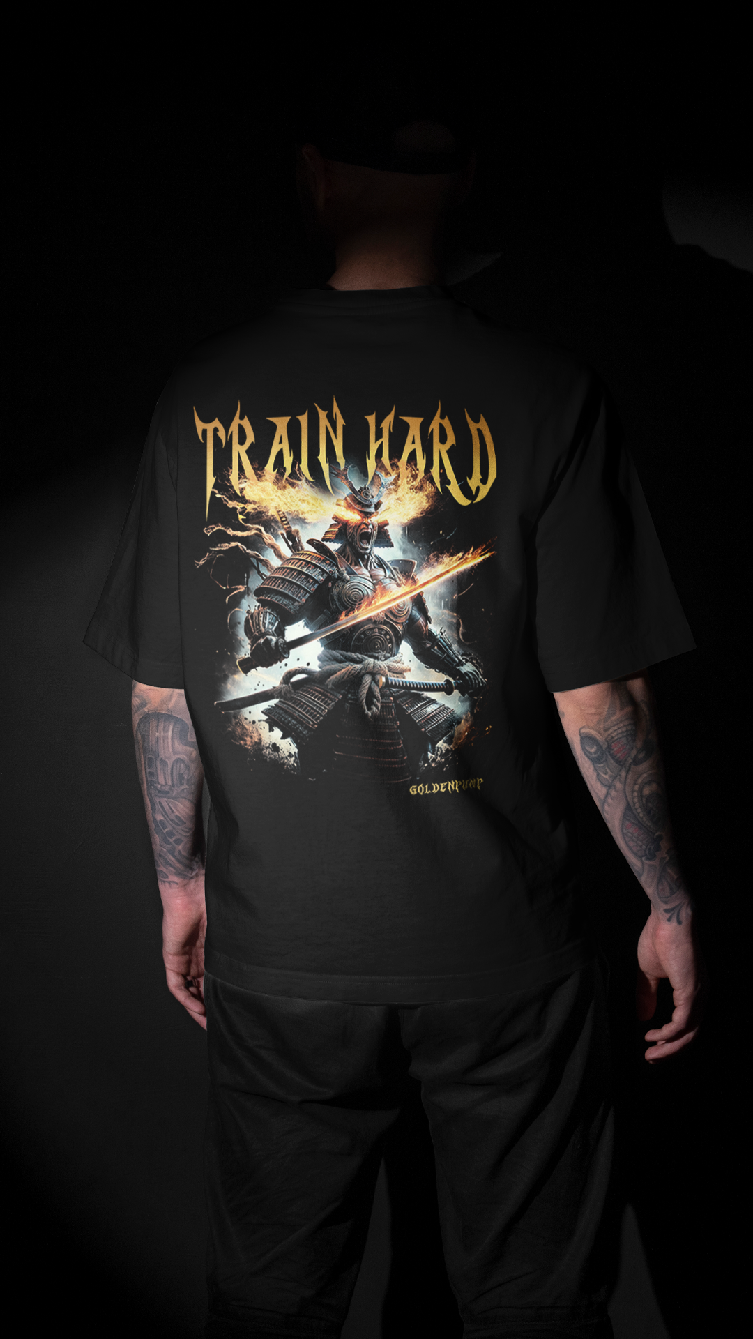 Train hard Oversized (Backprint) Shirt