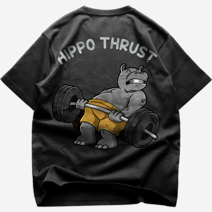 Hippo Thrust (Backprint) Oversized Shirt