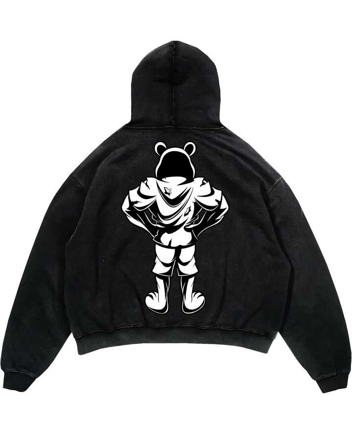 Bear B&W Oversized Hoodie