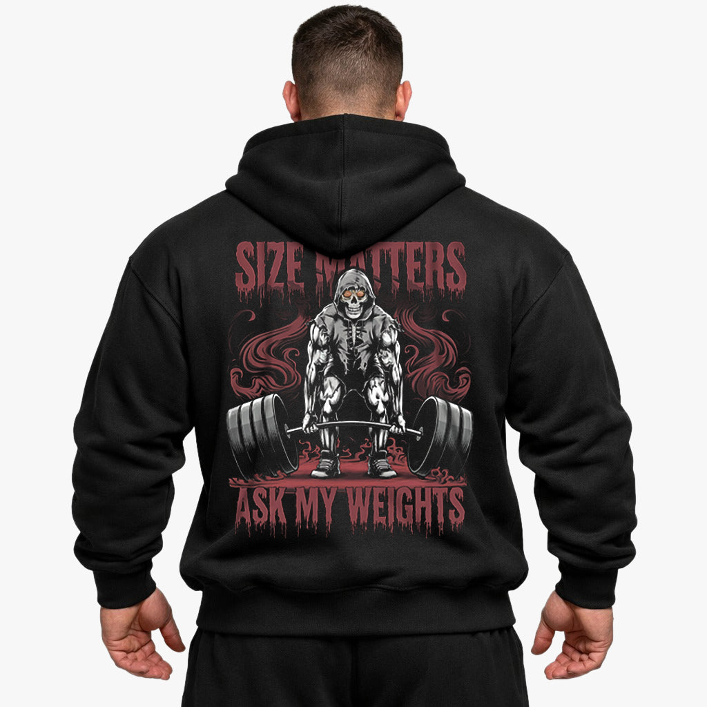 size matters Oversized (Backprint) Hoodie