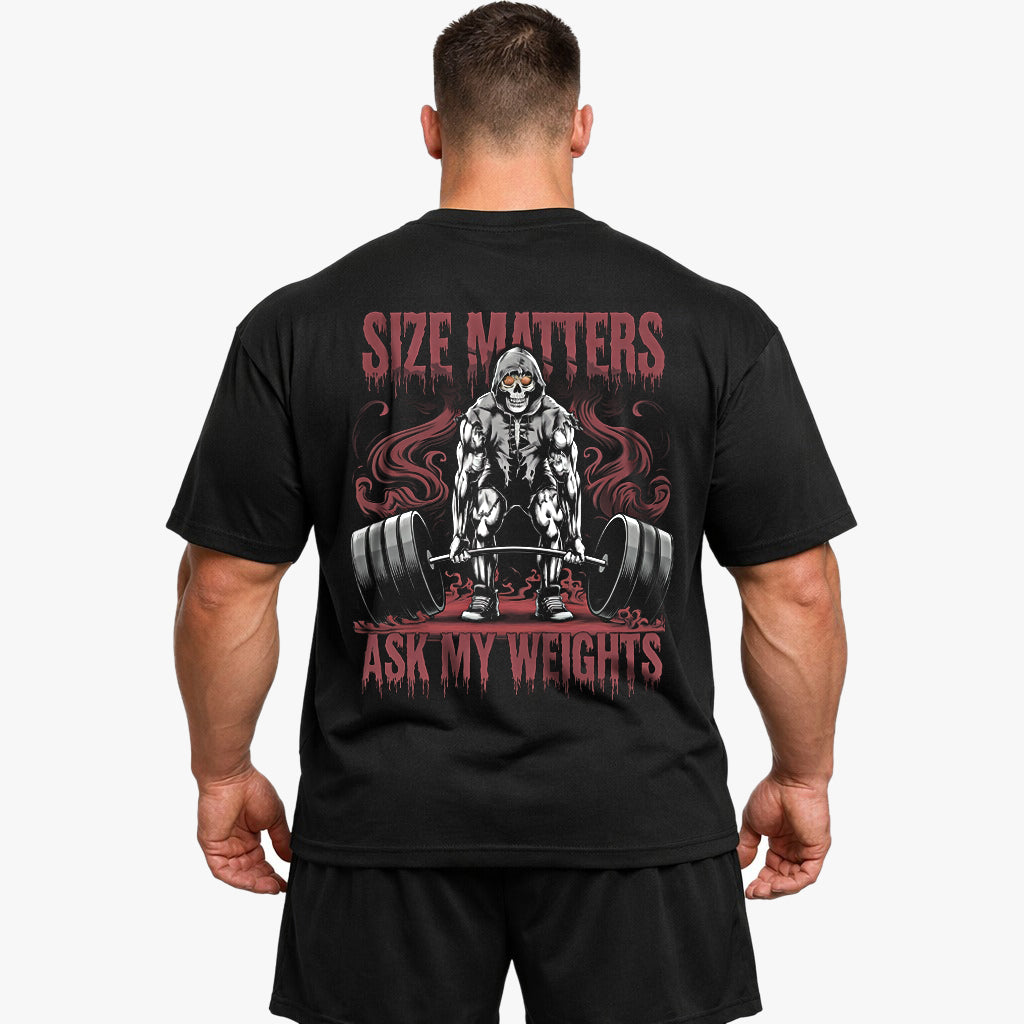 size matters Oversized (Backprint) Shirt